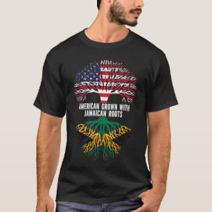 Camiseta Estados Unidos crece con raíces jamaiquinas bander