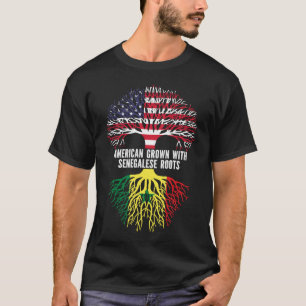 Camiseta Estados Unidos crece con senegaleses raíces bander
