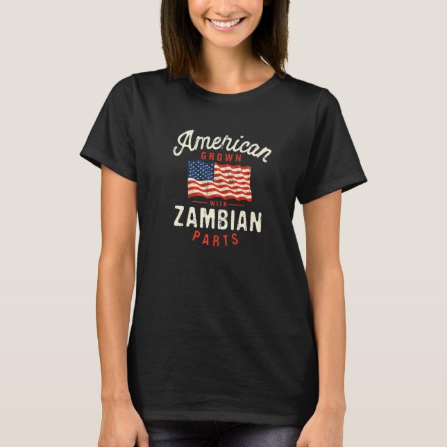 Camiseta Estados Unidos creció con la nación patriótica zam (Anverso)