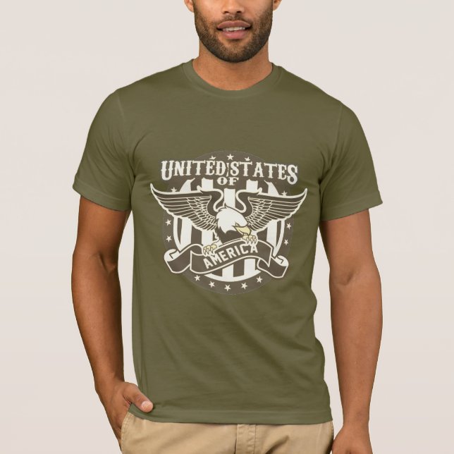 Camiseta Estados Unidos de América Bald Eagle Patriotic (Anverso)