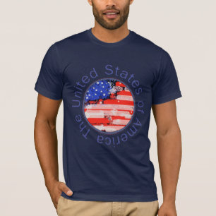 Camiseta estados unidos de américa . bandera
