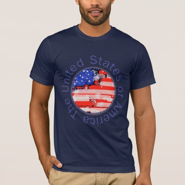 Camiseta estados unidos de américa . bandera (Anverso)