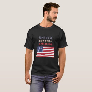 Camiseta Estados Unidos de América con bandera