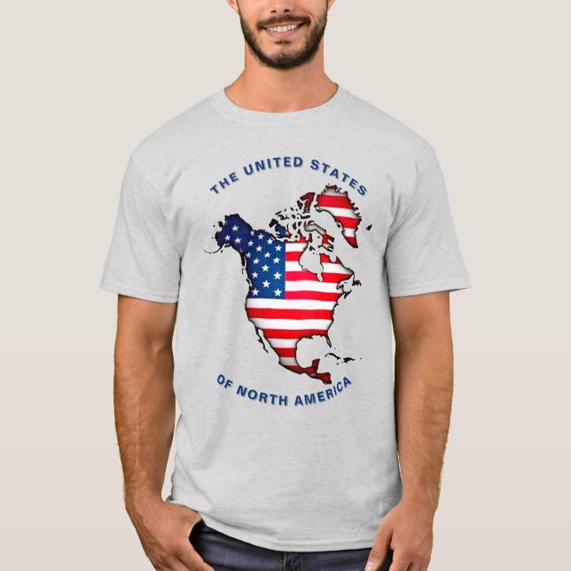 Camiseta Estados Unidos de América del Norte Personalizado  (Anverso)