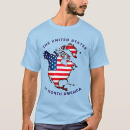 Camiseta Estados Unidos de América del Norte Personalizado 
