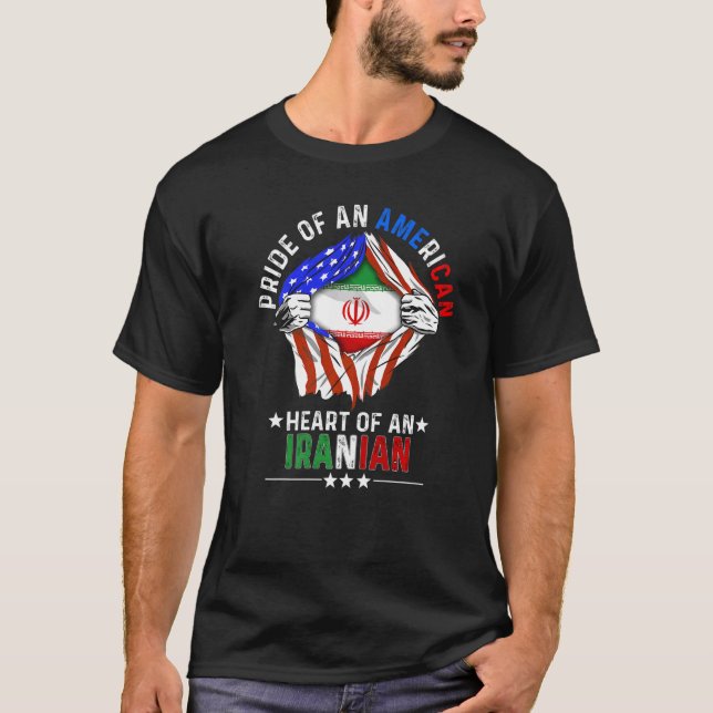 Camiseta Estados Unidos de América iraní enorgullece al paí (Anverso)