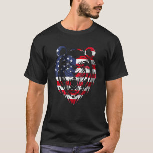 Camiseta Estados Unidos de América León de la Bandera de lo