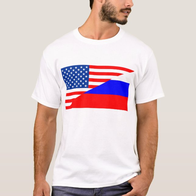 Camiseta estados unidos de américa rusia, país de media ban (Anverso)