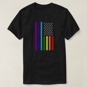 CAMISETA ESTADOS UNIDOS DEL ARCO IRIS DE LA IGUALDAD