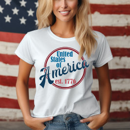 Camiseta Estados Unidos del Este Americano. Patriótico 1776