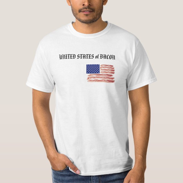 Camiseta Estados Unidos del tocino (Anverso)
