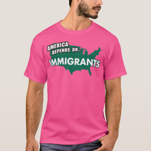 Camiseta ESTADOS UNIDOS Depende de los Inmigrantes