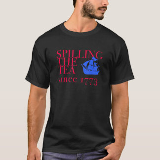 Camiseta ESTADOS UNIDOS DERRAME TÉ DESDE 1773 4 de julio Bo