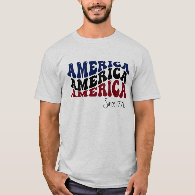 Camiseta Estados Unidos desde 1776 Patriótico (Anverso)