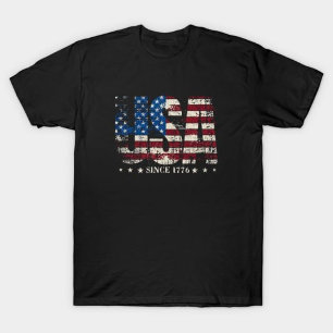 Camiseta Estados Unidos desde la bandera estadounidense de
