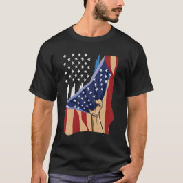 Camiseta Estados Unidos Detrás De La Línea Azul