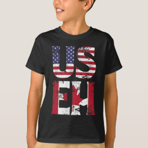 Camiseta Estados Unidos EH Estadounidense Canadiense Cita d
