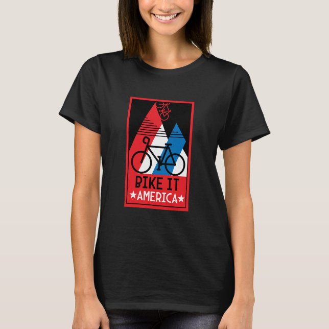Camiseta Estados Unidos en bicicleta (Anverso)