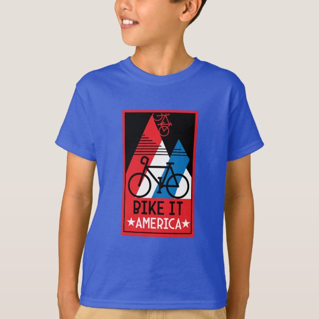 Camiseta Estados Unidos en bicicleta (Anverso)