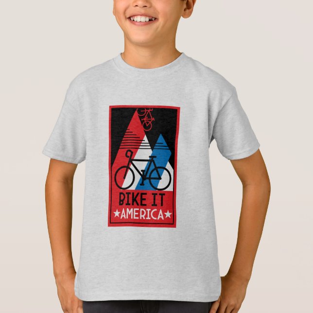Camiseta Estados Unidos en bicicleta (Anverso)