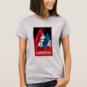 Camiseta Estados Unidos en bicicleta