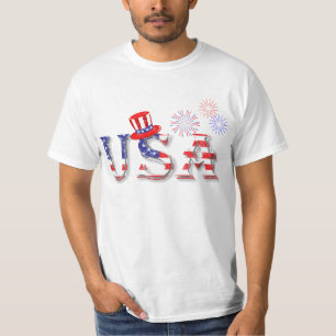 Camiseta Estados Unidos en Estrellas y Rayas
