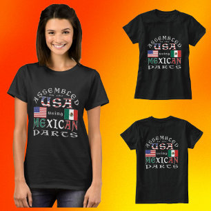 Camiseta Estados Unidos ensamblados usando parte mexicana p