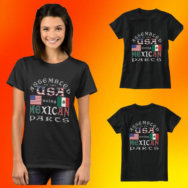 Camiseta Estados Unidos ensamblados usando parte mexicana p (Subido por el creador)