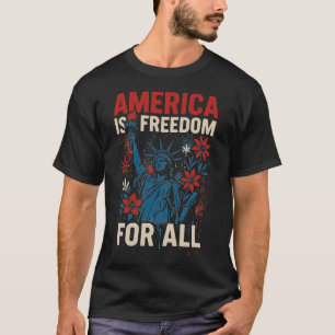 Camiseta Estados Unidos es Libertad para Todos - Igualdad P