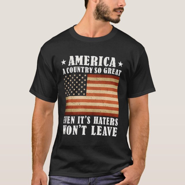 Camiseta Estados Unidos Es Un País Tan Grande Que Ni Siquie (Anverso)