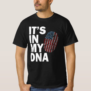 Camiseta Estados Unidos está en mi ADN Bandera estadounid