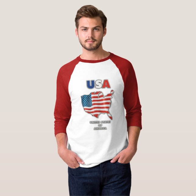 Camiseta Estados Unidos - Estados Unidos de América (Anverso completo)