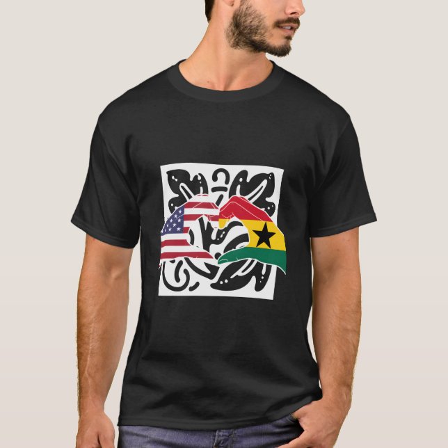 Camiseta Estados Unidos Estados Unidos Ghana Ghana Ghana Gh (Anverso)
