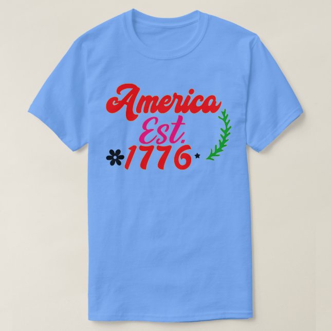 Camiseta Estados Unidos este 1776 4 de julio (Diseño del anverso)