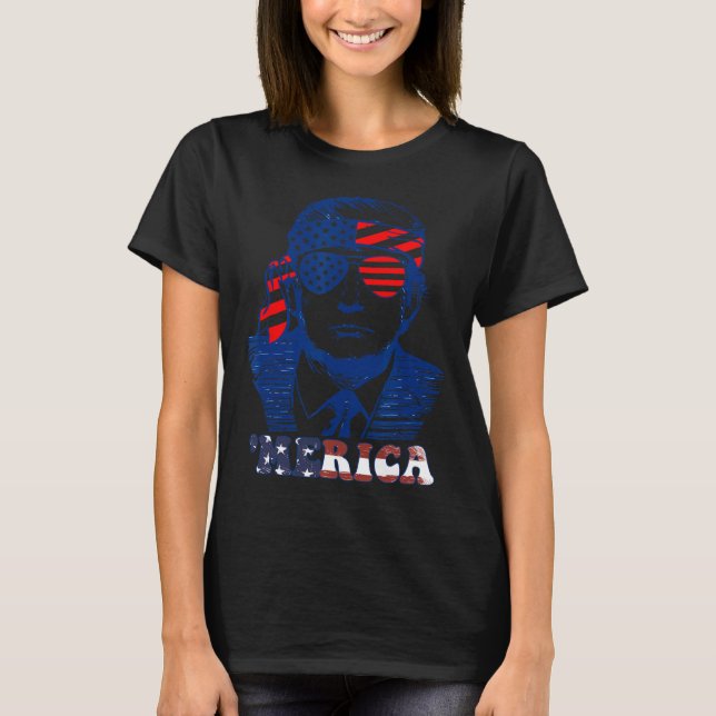 Camiseta Estados Unidos Feliz 4 De Julio Bandera Norteameri (Anverso)