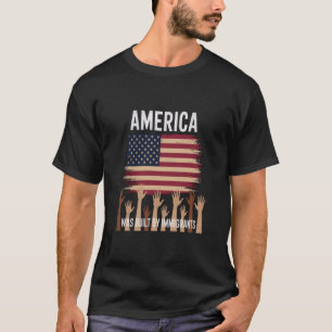 Camiseta Estados Unidos fue construido por inmigrantes de l