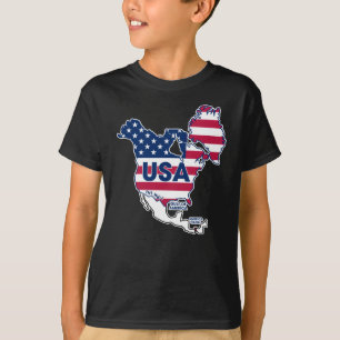 Camiseta Estados Unidos = Groenlandia + Canadá + Golfo + Ca