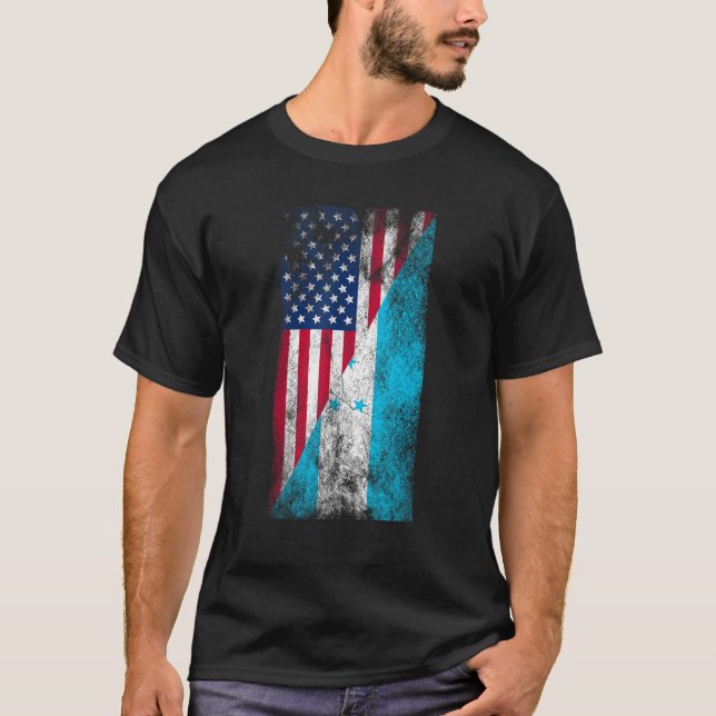 Camiseta Estados Unidos Honduras Banderas Estados Unidos Ho (Anverso)