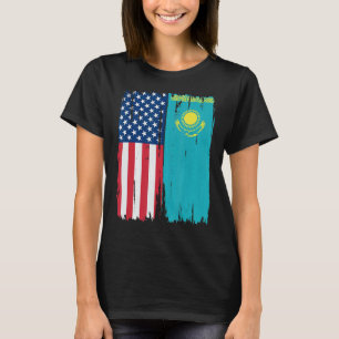 Camiseta Estados Unidos Kazajistán Bandera semiestadouniden