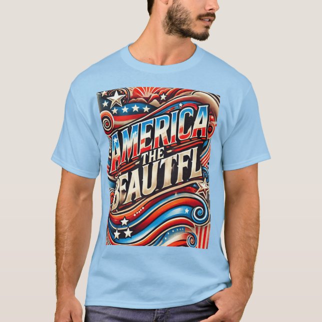 Camiseta Estados Unidos, la belleza (Anverso)
