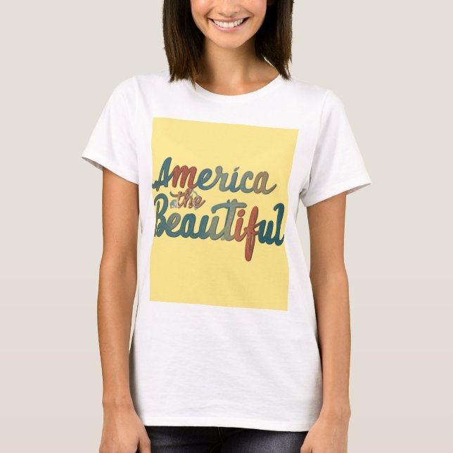 Camiseta Estados Unidos, la belleza (Anverso)