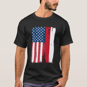 Camiseta Estados Unidos: Las raíces de la media bandera est