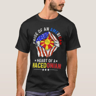 Camiseta Estados Unidos macedonio Orgullo extranjero Macedo