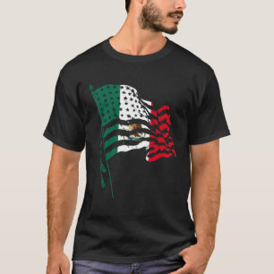 Camiseta Estados Unidos México Bandera México Rota Estados 
