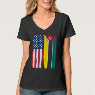 Camiseta Estados Unidos Mozambique Bandera semiamericana Ro
