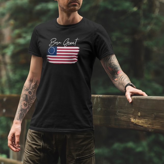 Camiseta Estados Unidos nació como una gran bandera rusa aú (Subido por el creador)