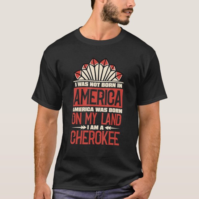 Camiseta Estados Unidos Nació En Mi Tierra Soy Nativo Chero (Anverso)