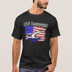 Camiseta Estados Unidos Natación Natación Estadounidense At