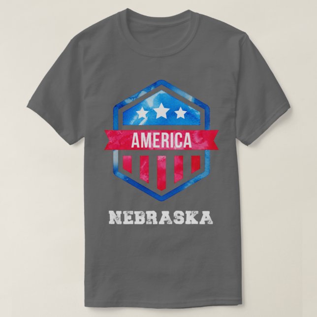Camiseta estados unidos Nebraska (Diseño del anverso)