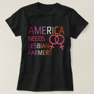 Camiseta Estados Unidos necesita agricultores lesbianos